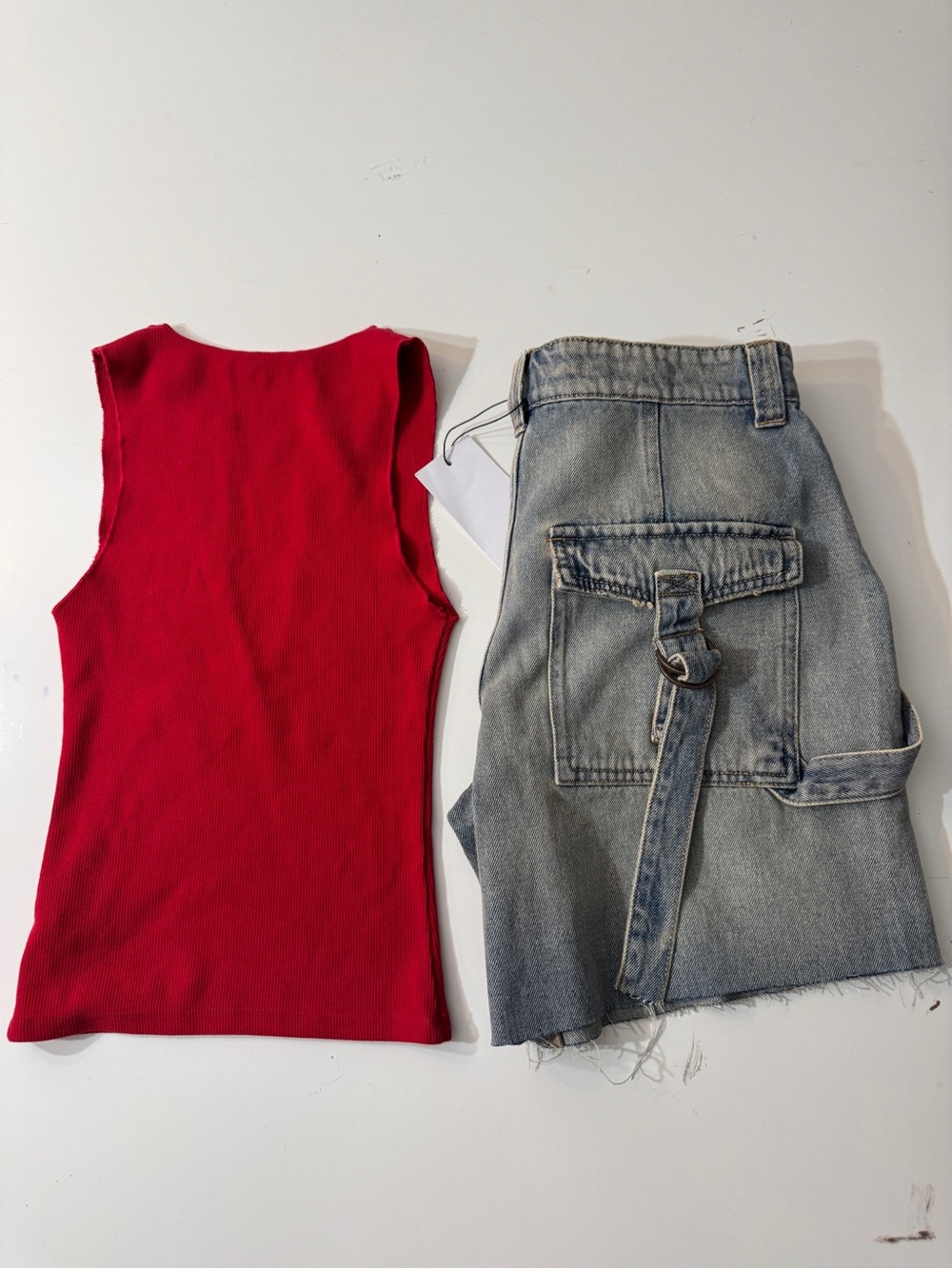 REVOLVE - REVICE Retro Athletic Red '99' Tank Top and shorts! Size XS - Picture 3 of 3